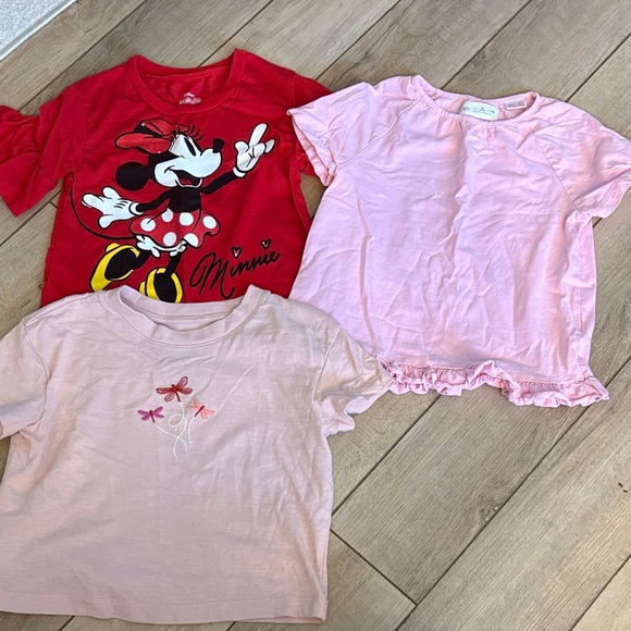 Disney Other - Disney Minnie Mouse Red and Pink Short Sleeve Tees